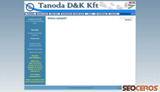 tanodacipo.hu desktop preview