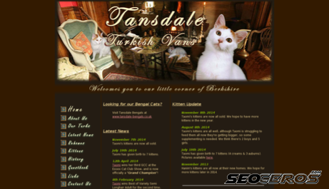 tansdale.co.uk desktop förhandsvisning