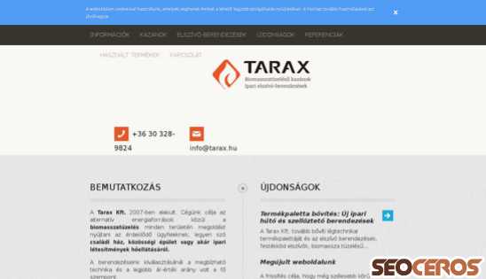 tarax.hu desktop náhled obrázku