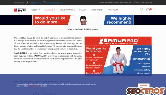 tatami-sport.eu/samuraid desktop preview
