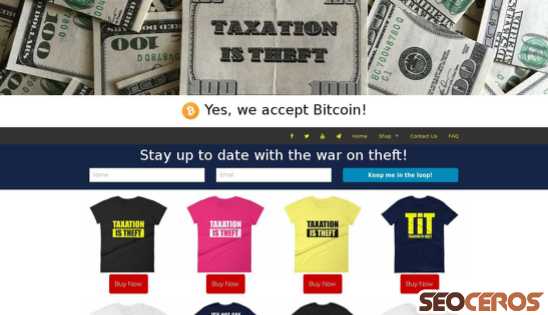 taxationistheft.cards desktop náhled obrázku