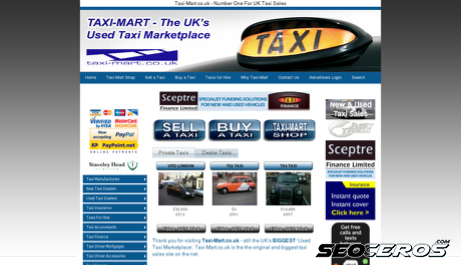 taxi-mart.co.uk desktop preview
