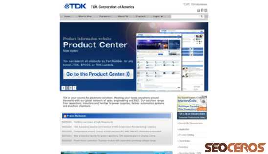 tdk.com desktop náhled obrázku