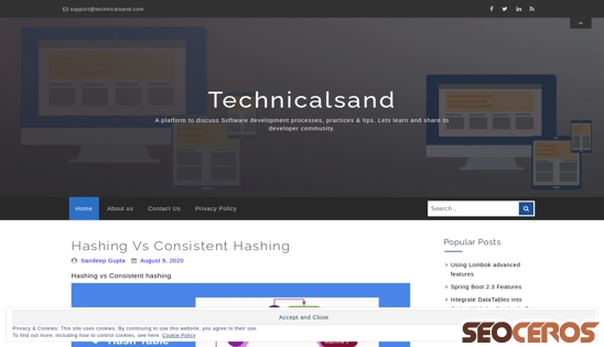 technicalsand.com desktop anteprima