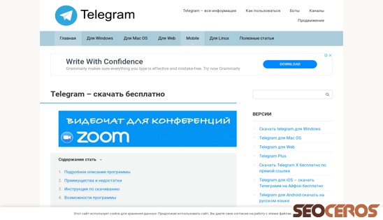 telegram-rus.ru desktop náhled obrázku