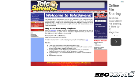 telesaver.co.uk desktop Vorschau