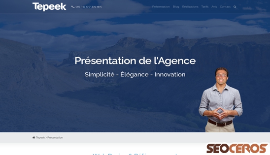 tepeek.com/presentation desktop preview
