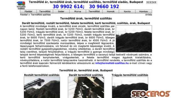 termofold-szallitas.hu/termofold-szallitas-arak desktop náhled obrázku