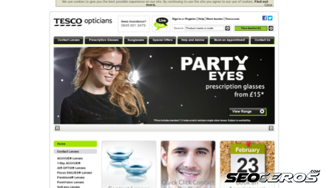 tesco-opticians.co.uk desktop preview