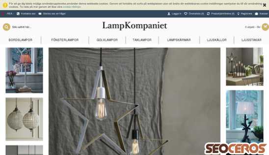 test.lampkompaniet.se desktop förhandsvisning