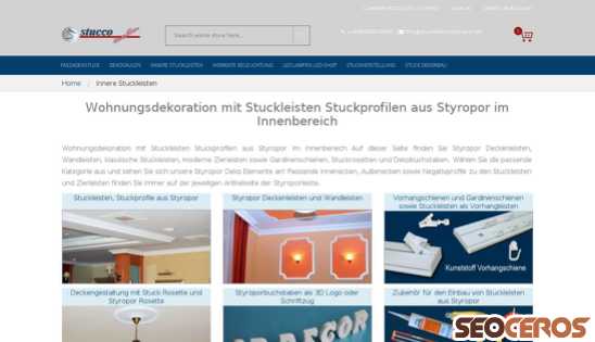 teszt2.stuckleistenstyropor.de/innere-stuckleisten.html desktop obraz podglądowy