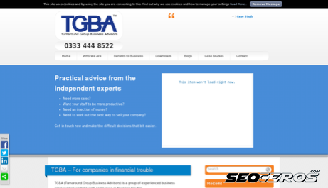 tgba.co.uk desktop Vista previa