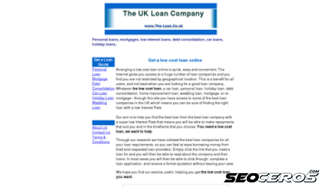 the-loan.co.uk desktop előnézeti kép