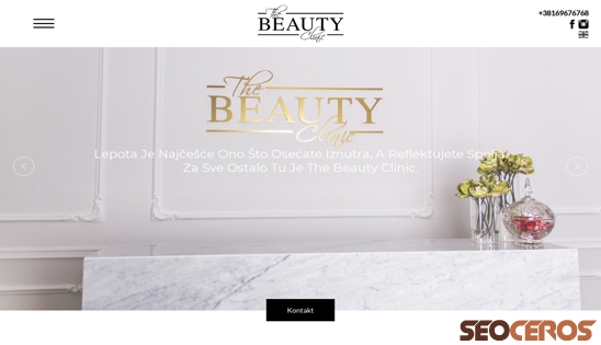 thebeautyclinic.rs desktop preview