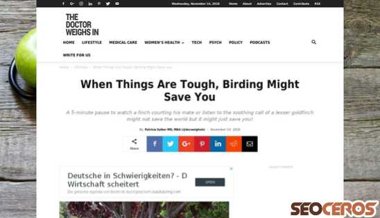 thedoctorweighsin.com/birding-life desktop obraz podglądowy