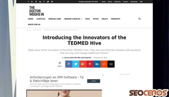 thedoctorweighsin.com/innovators-tedmed-hive-2018 desktop náhled obrázku