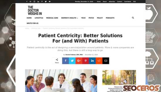thedoctorweighsin.com/patient-centricity-solutions desktop prikaz slike