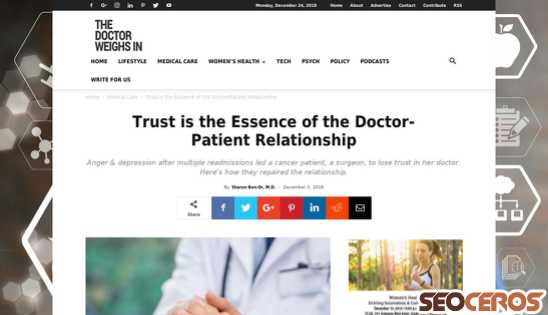 thedoctorweighsin.com/repairl-doctor-patient-relationship desktop obraz podglądowy