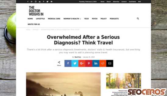 thedoctorweighsin.com/why-you-should-consider-travel-after-receiving-a-serious-diagnosis desktop obraz podglądowy