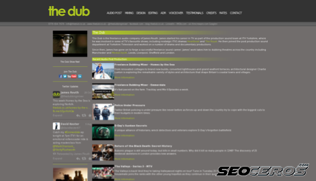 thedub.co.uk desktop előnézeti kép