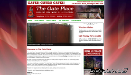 thegateplace.co.uk desktop förhandsvisning