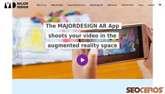 themajordesign.com/en/the-majordesign-ar-app desktop previzualizare