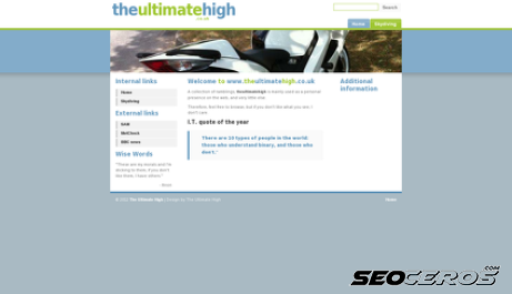 theultimatehigh.co.uk desktop náhled obrázku