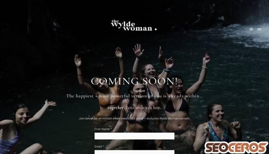 thewyldewoman.com desktop förhandsvisning