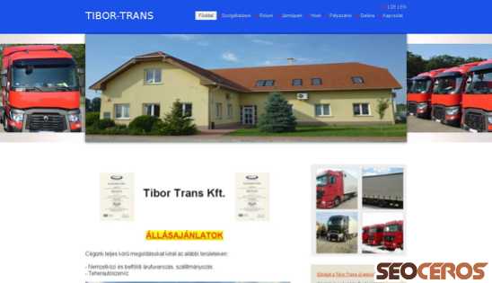 tibortrans.hu desktop előnézeti kép