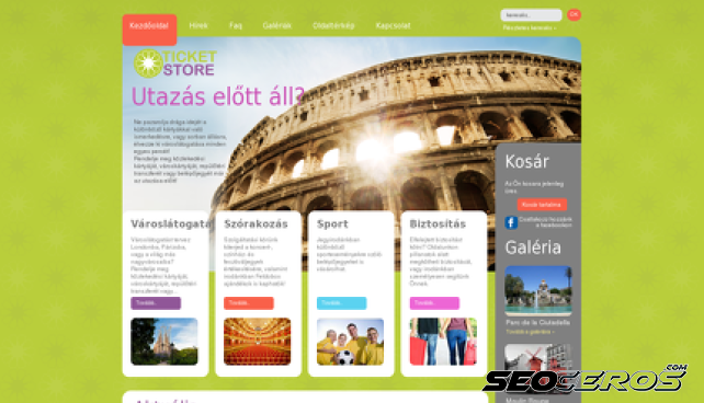 ticketstore.hu desktop előnézeti kép