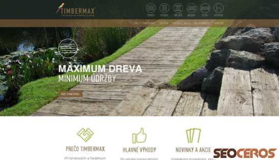 timbermax.sk desktop förhandsvisning