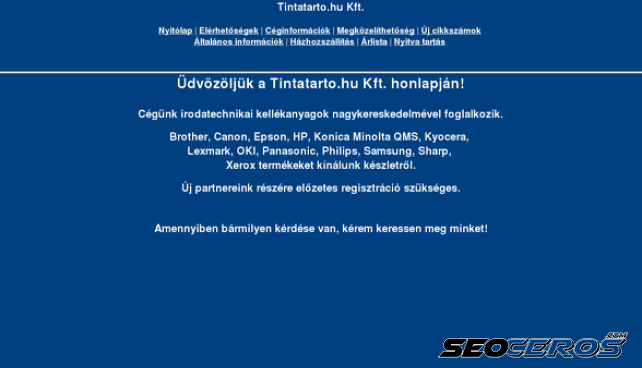 tintatarto.hu desktop náhľad obrázku