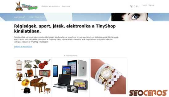 tinyshop.hu desktop előnézeti kép