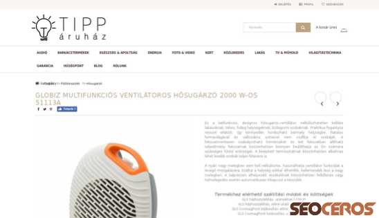 tipparuhaz.hu/Globiz-multifunkcios-ventilatoros-hosugarzo-2000-W {typen} forhåndsvisning