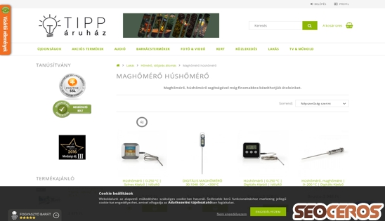 tipparuhaz.hu/kategoria/maghomero desktop preview