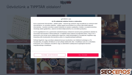 tipptar.hu desktop náhled obrázku