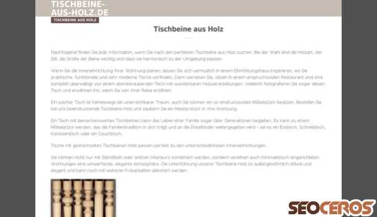 tischbeine-aus-holz.de desktop obraz podglądowy
