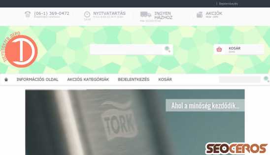 tisztitoszer-depo.hu desktop náhled obrázku