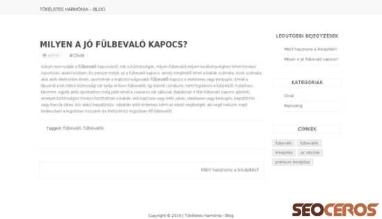 tokeletes-harmonia.hu/milyen-a-jo-fulbevalo-kapocs desktop náhľad obrázku