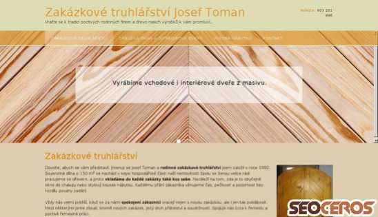 toman-truhlarstvi.cz desktop förhandsvisning