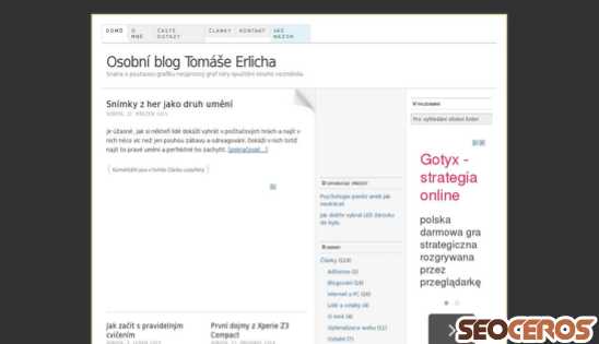 tomaserlich.cz desktop förhandsvisning