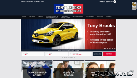 tonybrooks.co.uk desktop previzualizare