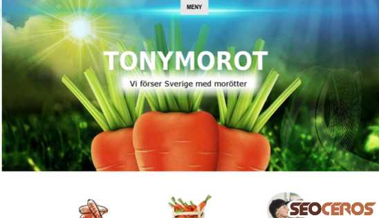 tonymorot.se desktop förhandsvisning