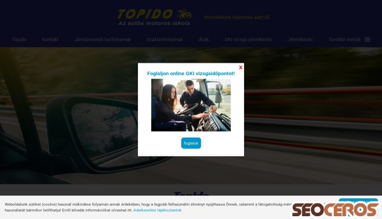 topido.hu desktop előnézeti kép