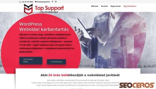 topsupport.hu desktop előnézeti kép