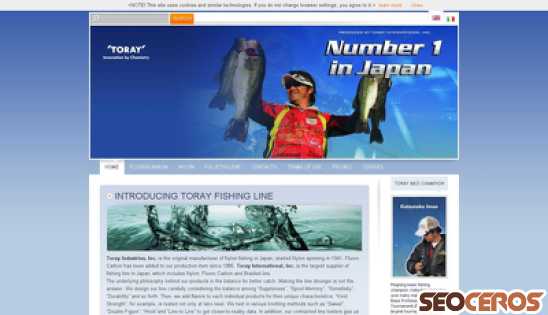 torayfishingline.com desktop náhled obrázku
