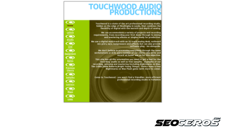 touchwoodaudio.co.uk desktop preview