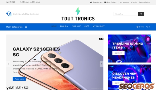 tout-tronics.com desktop preview