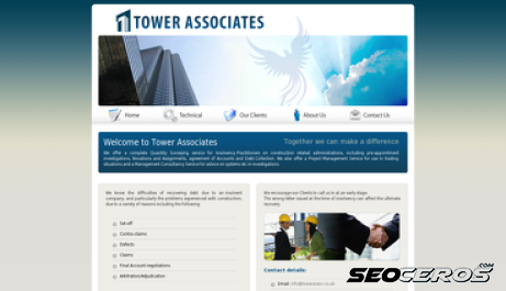 towerassoc.co.uk desktop náhľad obrázku