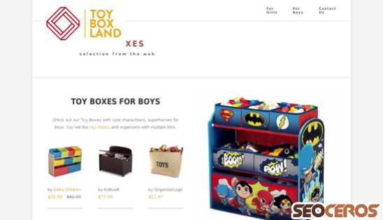toyboxland.com desktop preview